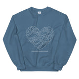 Shark Heart Crew Neck Sweatshirt - Unisex - 5 colors